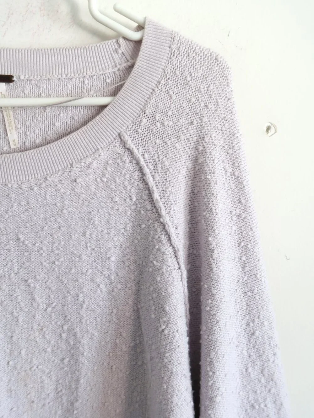Free People Pale Lavender Sweater - SIze Medium